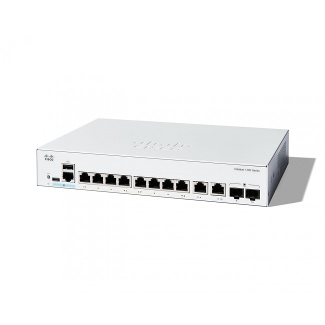 Cisco Catalyst 1300-8T-E-2G Managed Switch, 8 Port GE, Ext PS, 2x1GE Combo, Limited Lifetime Protection (C1300-8T-E-2G) Cisco Catalyst 1300-8T-E-2G Managed Switch, 8 Port GE, Ext PS, 2x1GE Combo, Limited Lifetime Protection (C1300-8T-E-2G)
