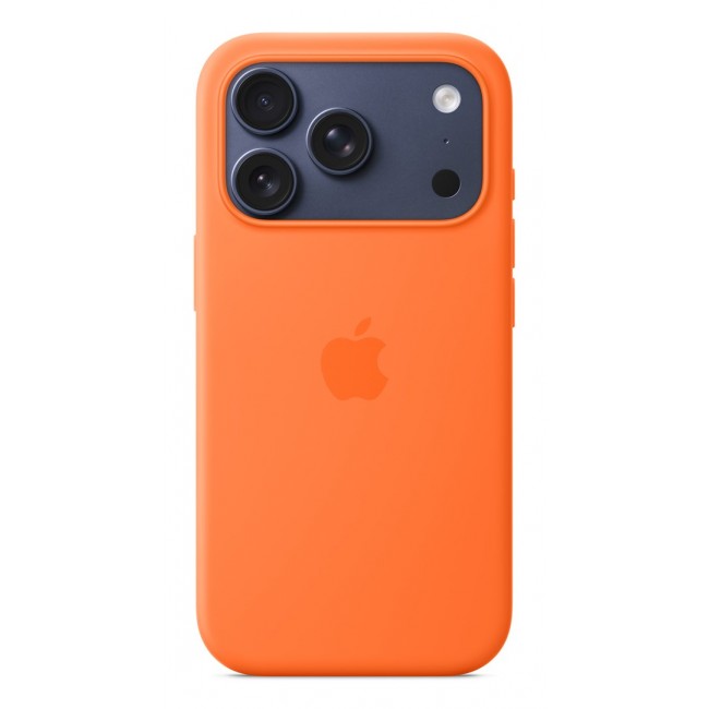 Apple iPhone 17 Pro Silicone Case with MagSafe Orange Apple iPhone 17 Pro Silicone Case with MagSafe Orange