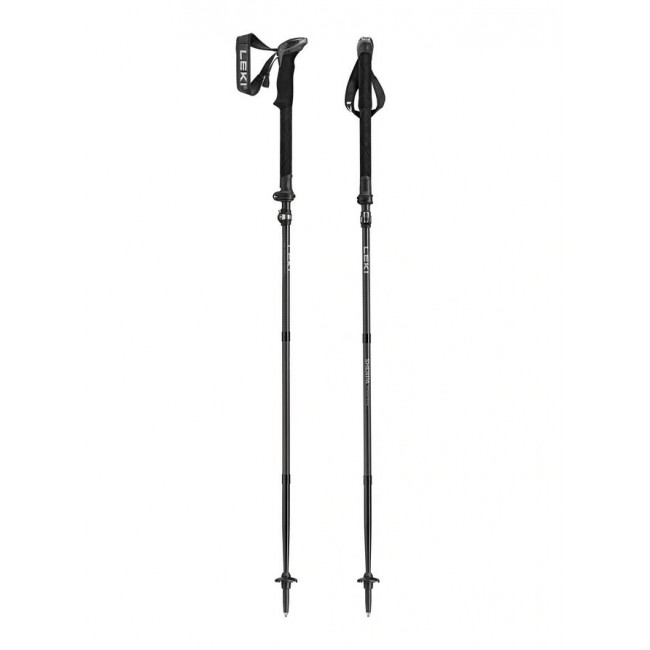 Trekking Poles LEKI SHERPA FX, 120 140 cm, black