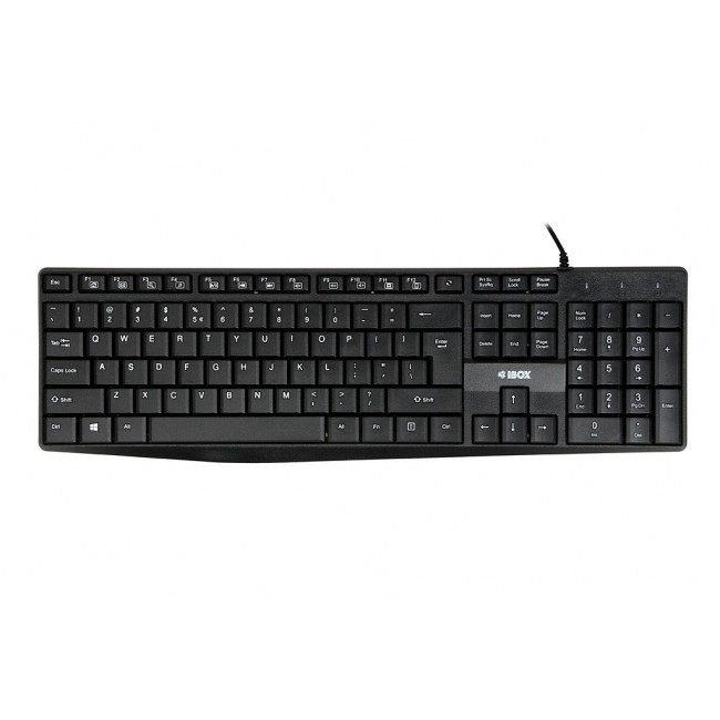 iBox IKC2010B keyboard Home USB QWERTY English Black