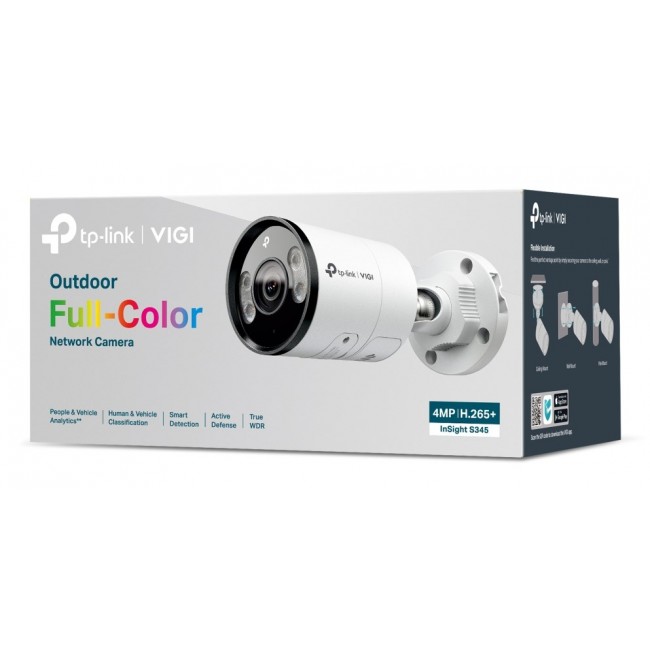 TP-Link INSIGHT S345 Bullet IP security camera Outdoor 2688 x 1520 pixels Wall TP-Link INSIGHT S345 Bullet IP security camera Outdoor 2688 x 1520 pixels Wall