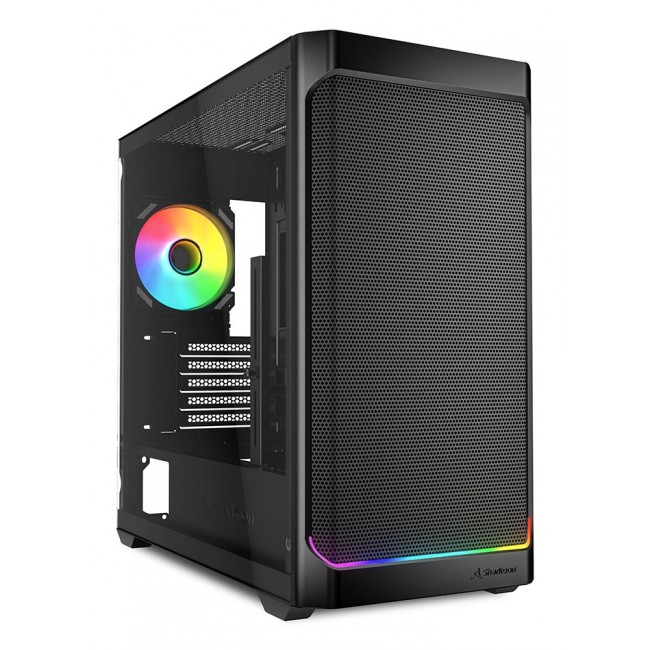 Sharkoon MK4W RGB Strip Micro Tower Black
