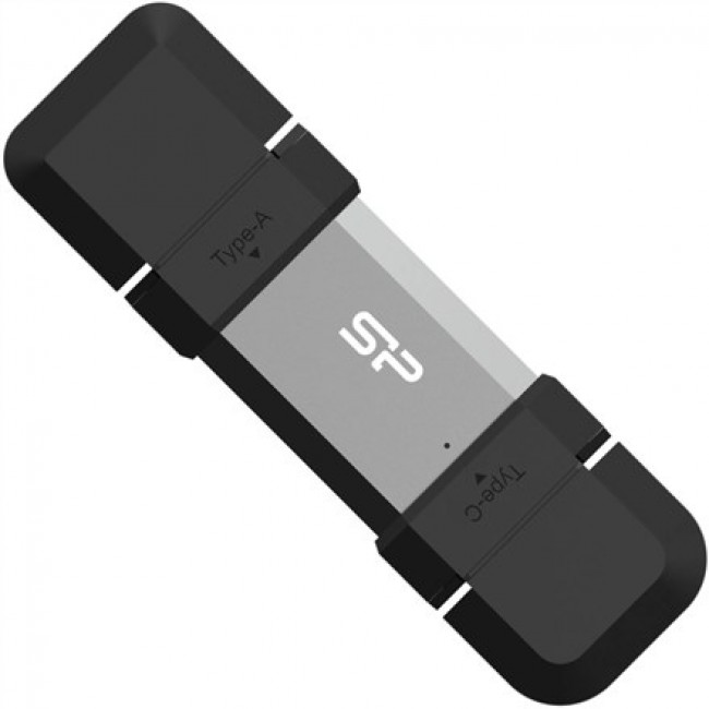 Silicon Power SP128GBUC3C51V1S USB flash drive 128 GB USB Type-A / USB Type-C 3.2 Gen 1 (3.1 Gen 1) Black, Silver