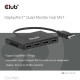 CLUB3D Quad DisplayPort Hub 4 x 4K Resolution @ 30Hz, MST Support