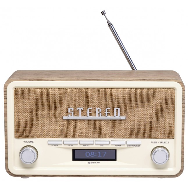 Retro radio Denver DAB-18 ligh wood