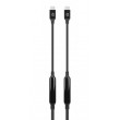 Manhattan Active USB-C to USB-C Cable, 5m, USB 3.2 Gen 2 (formerly USB 3.1 Gen 2), 10 Gbps, 3A/60W Fast Charging, SuperSpeed+ USB, DisplayPort Alt Mode Video up to 8K@60Hz, Black, Three Year Warranty