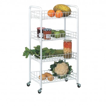 RAYEN Multifunction Trolley with 4 Shelves