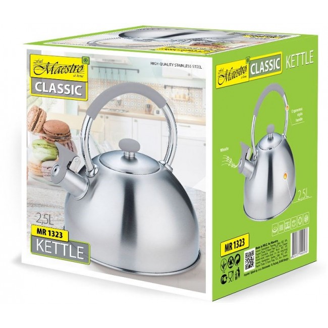 Kettle MAESTRO MR-1323 stainless steel 2.5 l