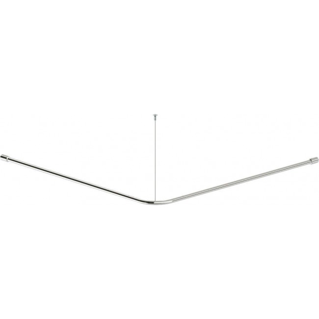 Steel shower curtain rod