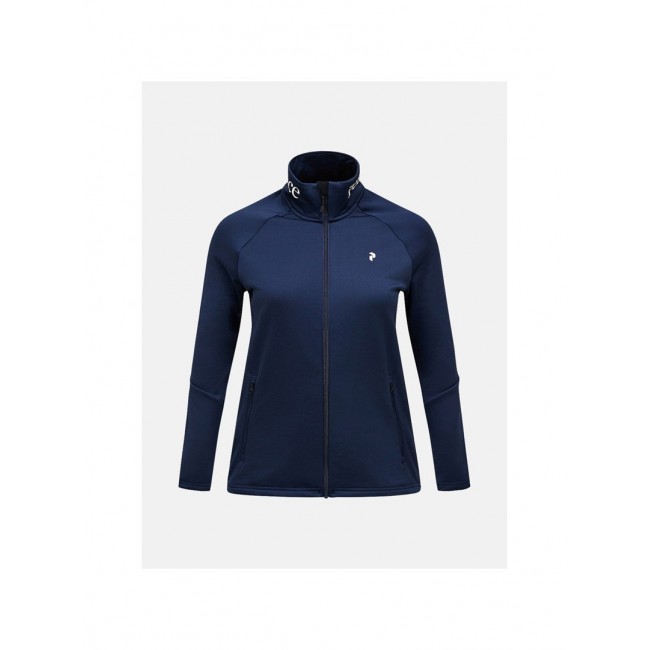 Bluza damska PEAK PERFORMANCE W Rider Essentials Zip Jacket kolor granatowy - S