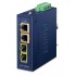 PLANET IP30 Compact size 2-Port IGTP-2205AT network media converter Blue