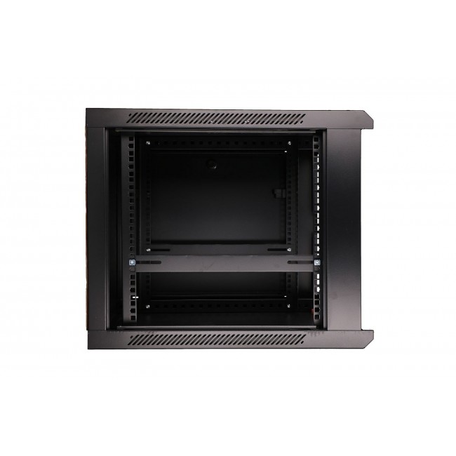 Extralink Rackmount cabinet 9U 600x600 Black wall mounted
