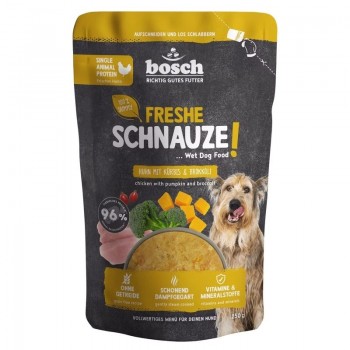 BOSCH Freshe Schnauze with chicken, pumpkin and broccoli mono wet dog food 250g