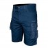 Kr tkie spodenki Mix&Match, guma w pasie, granatowe, rozmiar L