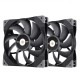 Thermaltake TOUGHFAN 14 Computer case Fan 14 cm Black 2 pc(s) Thermaltake TOUGHFAN 14 Computer case Fan 14 cm Black 2 pc(s)