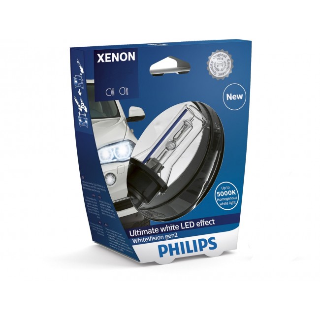 Philips WhiteVision Xenon gen2 85126WHV2S1 Xenon car headlight bulb Philips WhiteVision Xenon gen2 85126WHV2S1 Xenon car headlight bulb