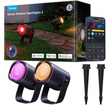 LED Light Govee H7093 RGBICWW Outdoor Spotlights