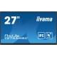 iiyama ProLite 27 Optical Bonded PCAP 10pt touchscreen monitor with IPS panel technology, edge-to-edge glass design, anti-fingerprint coating and a flexible stand