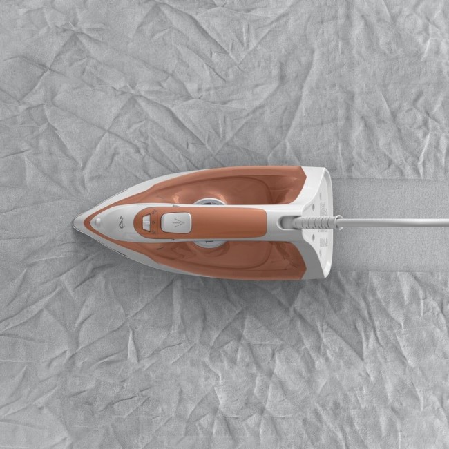 Tefal Virtuo 30 FV2C40E0 iron Dry & Steam iron Ceramic soleplate 2000 W Peach, White Tefal Virtuo 30 FV2C40E0 iron Dry & Steam iron Ceramic soleplate 2000 W Peach, White