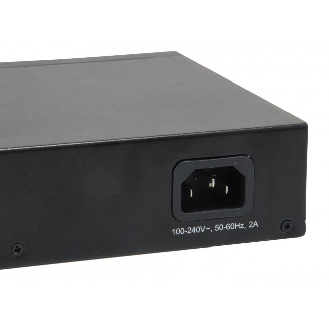 LevelOne 10-Port Web Smart Gigabit PoE Switch, 8 PoE Outputs, 2 x Gigabit SFP, 70W
