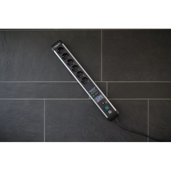 Brennenstuhl 1391010601 power extension 5 m 6 AC outlet(s) Indoor Black, Silver Brennenstuhl 1391010601 power extension 5 m 6 AC outlet(s) Indoor Black, Silver