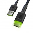 Green Cell KABGC13 USB cable USB 2.0 2 m USB A USB C 0.48 Gbit/s Black
