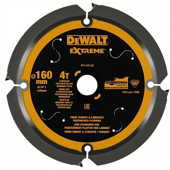 Disc for laminate, cement, plasterboard 160x20 Z40