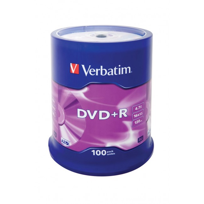Verbatim DVD+R Matt Silver 4.7 GB 100 pc(s)