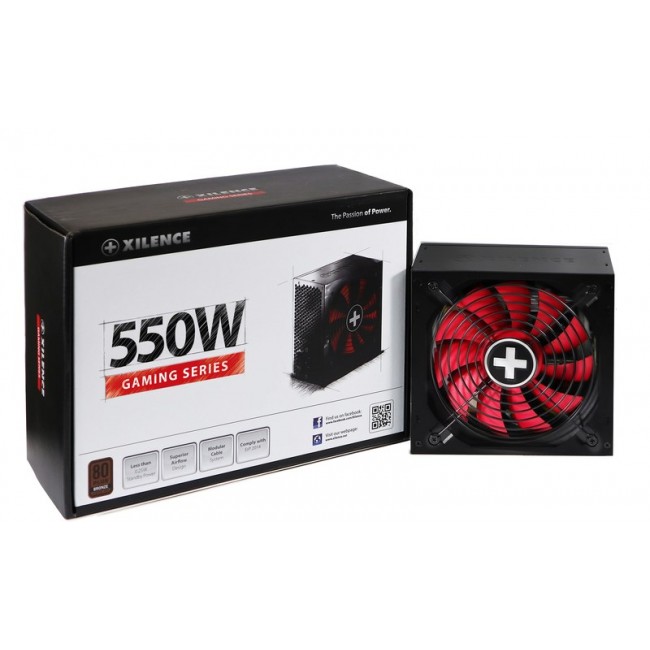 Xilence Performance A+ XN215 power supply unit 550 W 20+4 pin ATX ATX Black Xilence Performance A+ XN215 power supply unit 550 W 20+4 pin ATX ATX Black
