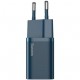 Baseus Super Si Power charger with USB-C to Lightning cable 20W Blue Baseus Super Si Power charger with USB-C to Lightning cable 20W Blue