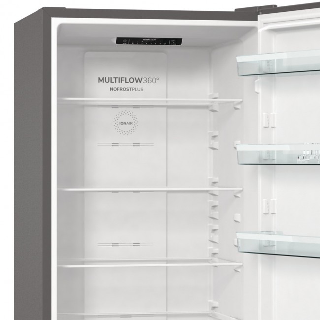 Gorenje NRK6202ES4 fridge-freezer Freestanding 331 L E Grey Gorenje NRK6202ES4 fridge-freezer Freestanding 331 L E Grey