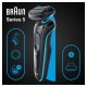 Braun Series 5 51-M1200s men's shaver Foil shaver Trimmer Black, Blue
