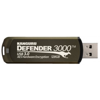 iStorage Kanguru Defender 3000 SuperSpeed USB 3.0 | Secure Flash Drive | FIPS 140-3 Level 3 pending, FIPS 140-2 Level 3 Certified | AES-XTS 256-bit Hardware Encryption | TAA Compliant|