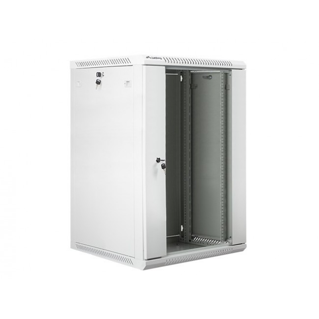 Lanberg WF01-6618-10S rack cabinet 18U Wall mounted rack Grey