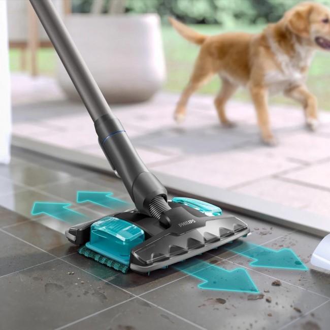 Philips XC8155/01 stick vacuum/electric broom 2-in-1 stick vacuum Battery Dry&wet Bagless 0.6 L Blue