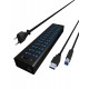 ICY BOX IB-AC6113 USB 3.2 Gen 1 (3.1 Gen 1) Type-B 5000 Mbit/s Black