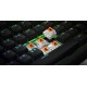 HATOR Rockfall 3 TKL Wireless, black, QMK/VIA, OMA profile white-black keycaps Keyboard - linear mechanical hotswap switches - US - ANSI Layout (HTK850)
