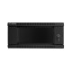 Lanberg wall-mounted installation rack cabinet 19'' 4U 600x600mm black (glass door)