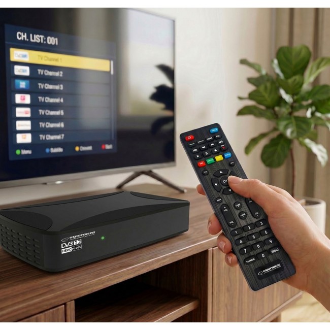 Esperanza EV108R TV set-top box Cable Black Esperanza EV108R TV set-top box Cable Black
