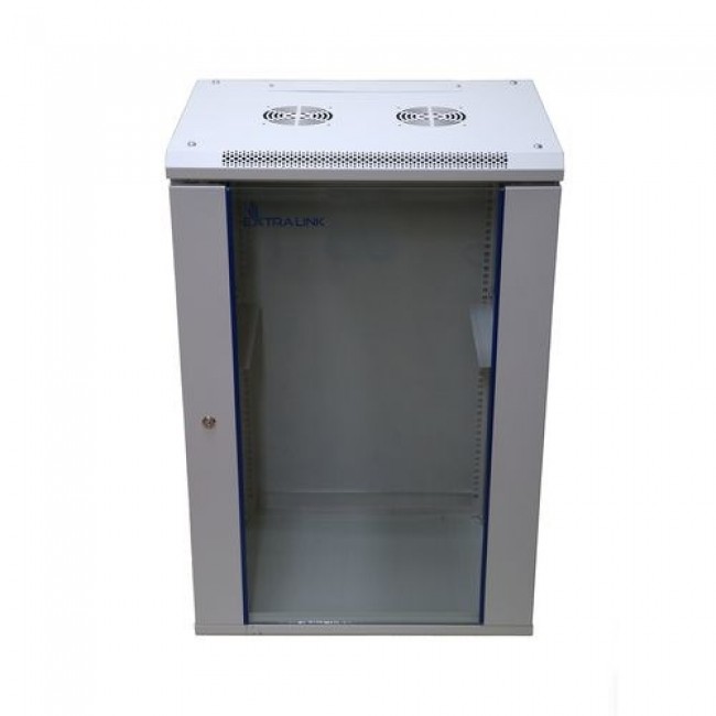 Extralink Rackmount cabinet 15U 600x450 Gray wall mounted