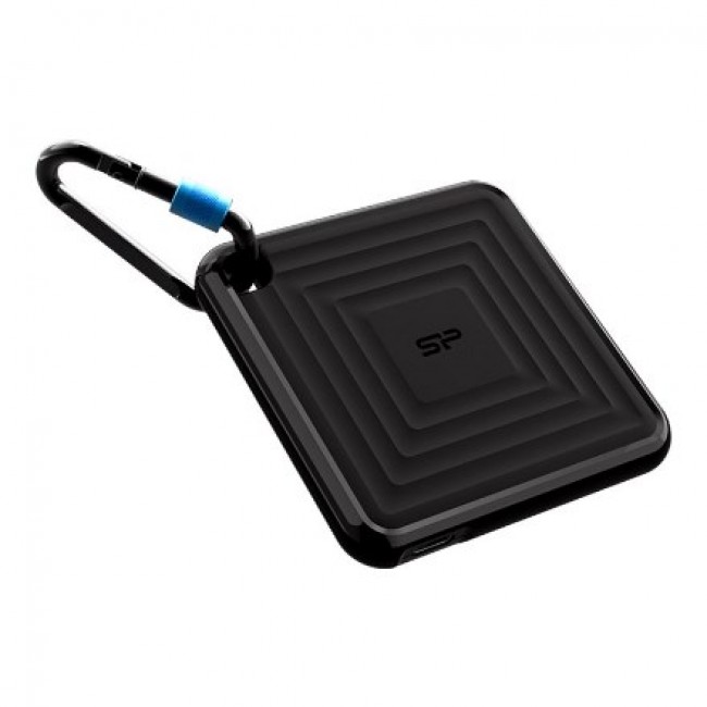 Silicon Power PC60 Portable SSD 1 TB USB Type-A to USB Type-C 3.2 Gen 1 (3.1 Gen 1) Black