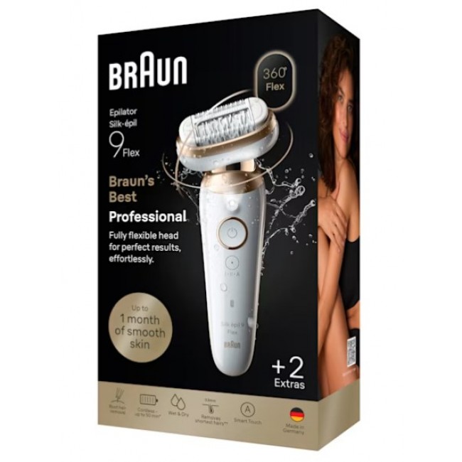 Braun Silk- pil 9 Silk pil 9 Flex 40 tweezers Gold, White