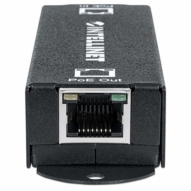 Intellinet Gigabit High-Power PoE+ Extender Repeater, IEEE 802.3at/af Power over Ethernet (PoE+/PoE), metal