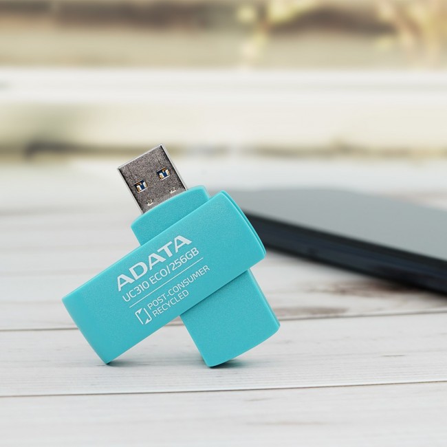 ADATA UC310 ECO USB flash drive 256 GB USB Type-A 3.2 Gen 1 (3.1 Gen 1) Green