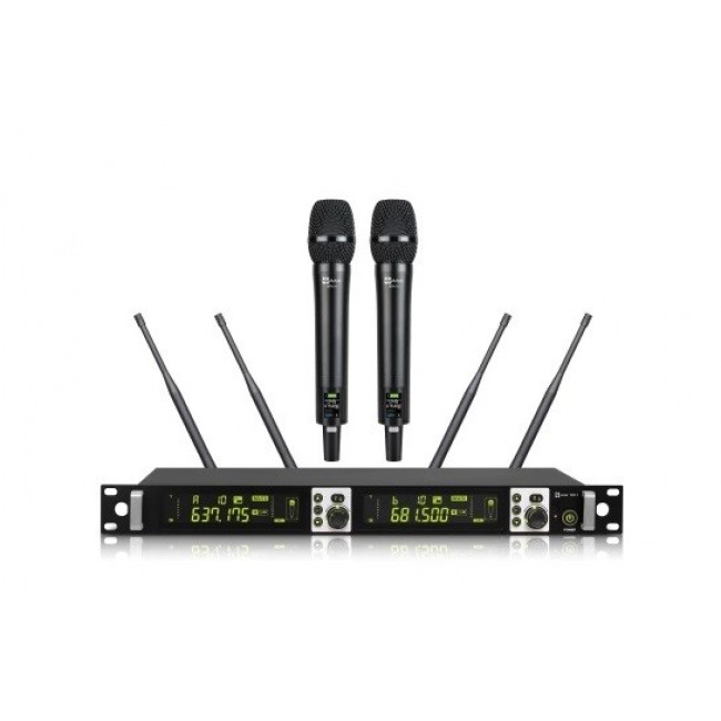 Avtek WM 2H Wireless set with two handheld microphones Avtek WM 2H Wireless set with two handheld microphones
