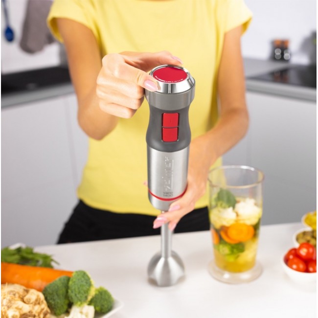 Zelmer ZHB4650 VARIO 0.7 L Immersion blender 1400 W Metallic, Red Zelmer ZHB4650 VARIO 0.7 L Immersion blender 1400 W Metallic, Red