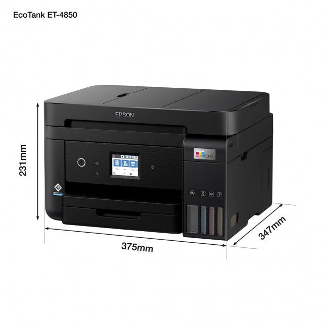Epson EcoTank ET-4850 Inkjet A4 4800 x 1200 DPI 33 ppm Wi-Fi Epson EcoTank ET-4850 Inkjet A4 4800 x 1200 DPI 33 ppm Wi-Fi