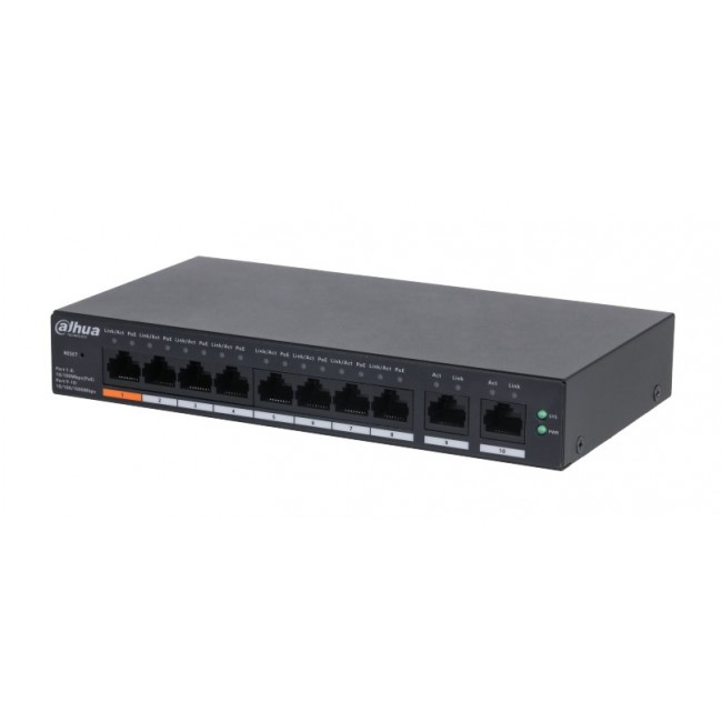 Switch DAHUA Type L2 Desktop pedestal PoE 8 ports Switch DAHUA Type L2 Desktop pedestal PoE 8 ports
