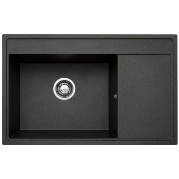 Sink PYRAMIS CAMEA 79X50 1B 1D L 070074301 black