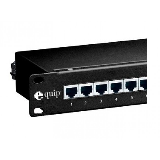 Equip 16-Port Cat.6 Shielded Patch Panel, Black